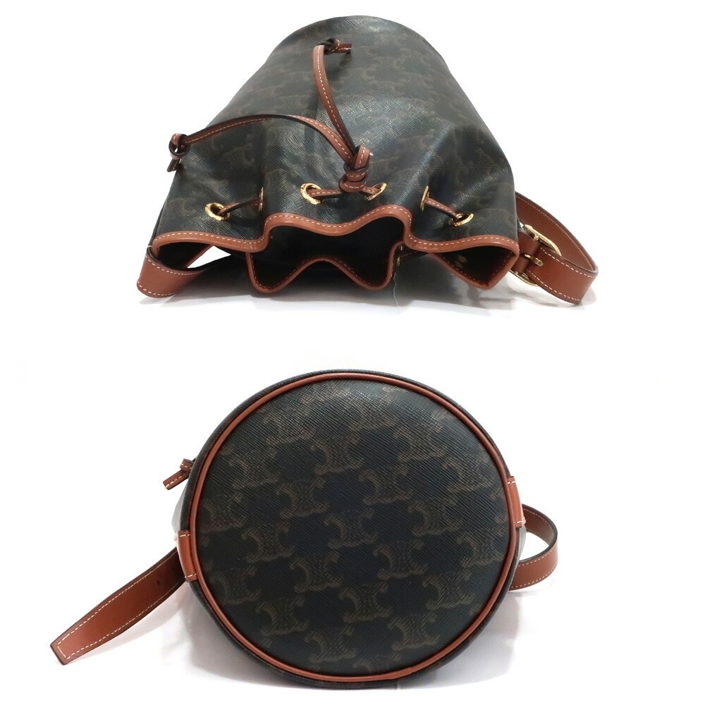 Celine Small Drawstring Bag Shoulder Triomphe Cal… - image 2